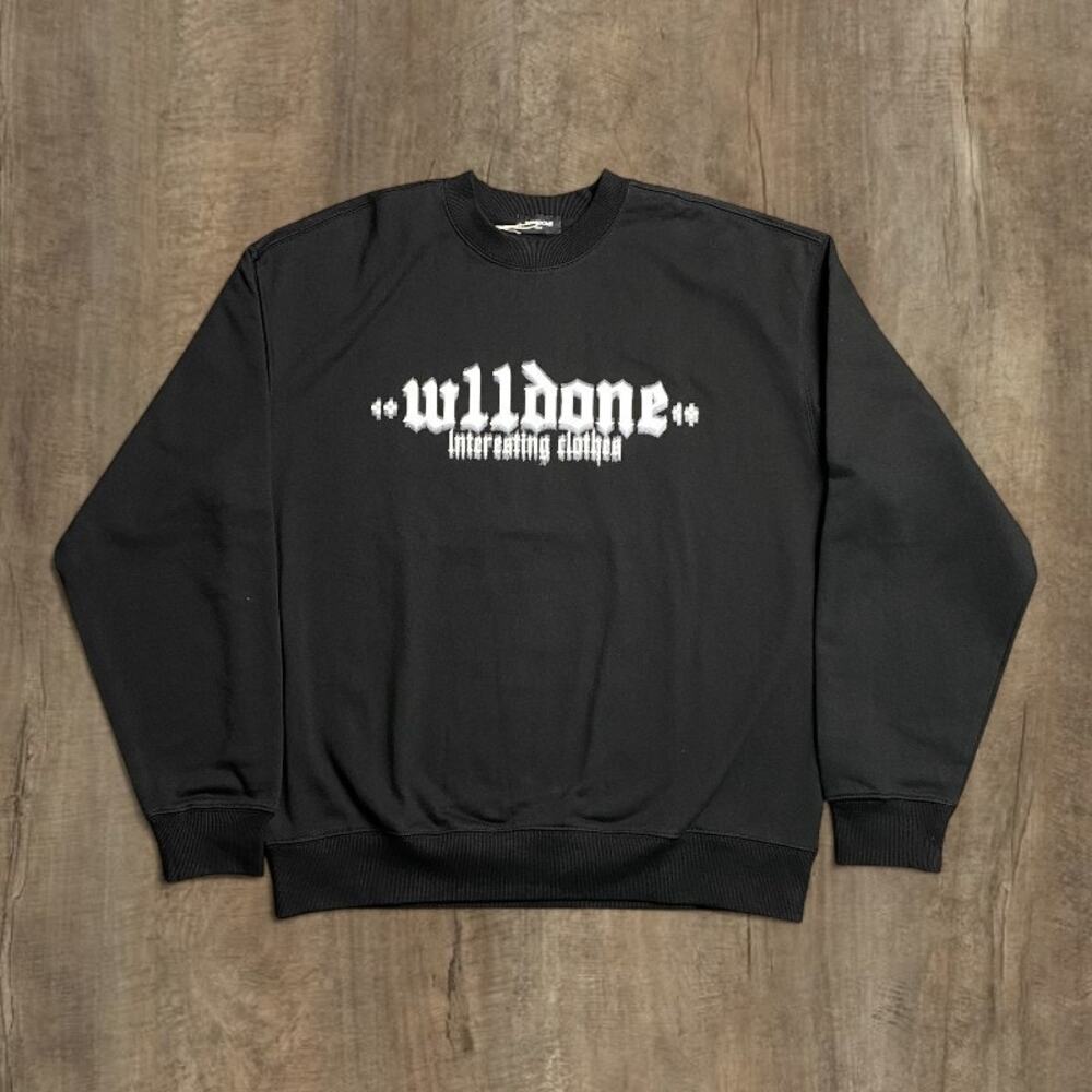 We11done Black Sweatshirt